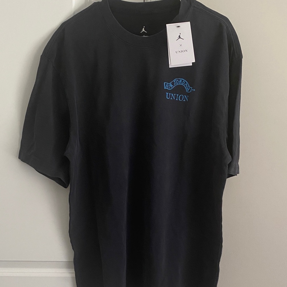 Jordan/Union Black and Blue Short Sleeve Tee